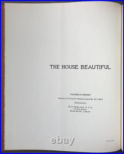 Frank Lloyd Wright The House Beautiful (Facsimile) W. R. Hasbrouck 1963