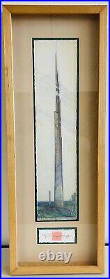 Frank Lloyd Wright, The Illinois Mile High Cantilever Structure. Framed