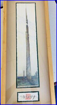 Frank Lloyd Wright, The Illinois Mile High Cantilever Structure. Framed