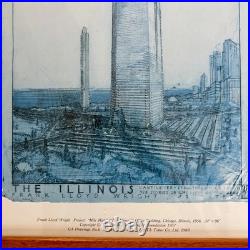 Frank Lloyd Wright The Illinois Mile High Tower 1989 Edita Framed Print 36 x 24