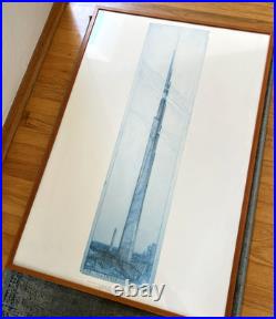 Frank Lloyd Wright The Illinois Mile High Tower 1989 Edita Framed Print 36 x 24