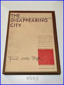 Frank Lloyd Wright The Industrial Revolution Runs Away Limited Edition 1969