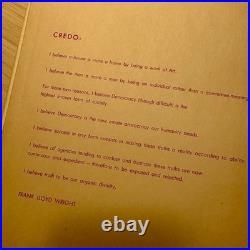 Frank Lloyd Wright The Natural House HC 1954 Illus Signed Horizon Press