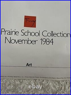 Frank Lloyd Wright The Prairie School Collection 1984 Poster