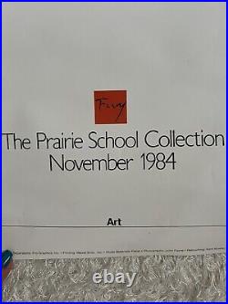 Frank Lloyd Wright The Prairie School Collection 1984 Poster