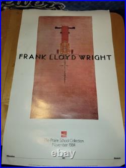 Frank Lloyd Wright The Prairie School Collection RUG Offset Poster 1984 Museum