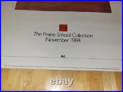 Frank Lloyd Wright The Prairie School Collection RUG Offset Poster 1984 Museum