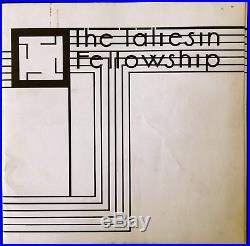 Frank Lloyd Wright The Taliesin Fellowship Prospectus 1933 Rare