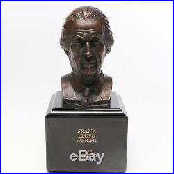 Frank Lloyd Wright The Visionary Architect Bronze Bust Sculpture By John Daniels