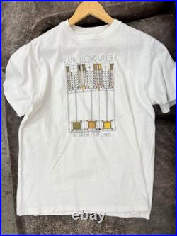 Frank Lloyd Wright The Wright Study Center 1989 T-Shirt White Large Hanes USA