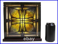 Frank Lloyd Wright Thomas Entry Ceiling Light Stained Glass Wall Desktop Plaque