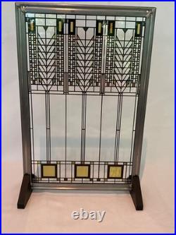 Frank Lloyd Wright Tree Of Life Stained Glass Panel 12.75 X 8.5