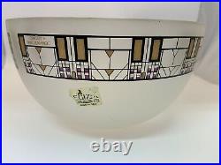 Frank Lloyd Wright Tree of Life Decorative Frosted Glass Bowl Omaggio A