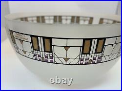 Frank Lloyd Wright Tree of Life Decorative Frosted Glass Bowl Omaggio A
