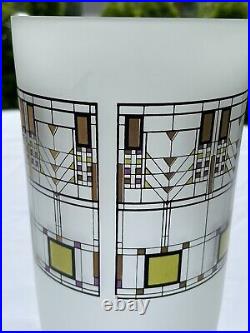 Frank Lloyd Wright Tree of Life Decorative Frosted Glass Vase Omaggio A