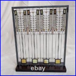 Frank Lloyd Wright Tree of Life Stained Glass Panel Martin House Painted withStand