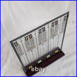 Frank Lloyd Wright Tree of Life Stained Glass Panel Martin House Painted withStand