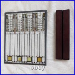 Frank Lloyd Wright Tree of Life Stained Glass Panel Martin House Painted withStand