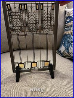 Frank Lloyd Wright Tree of Life Window with Stand-Up Wooden Display Mounts