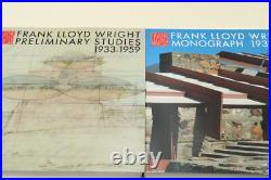 Frank Lloyd Wright Two Books Preliminary Studies 1933-1959 Monograph 1937-1941