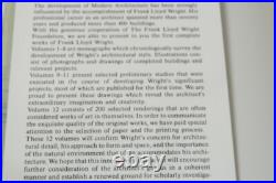 Frank Lloyd Wright Two Books Preliminary Studies 1933-1959 Monograph 1937-1941