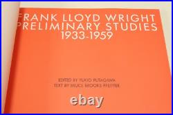 Frank Lloyd Wright Two Books Preliminary Studies 1933-1959 Monograph 1937-1941