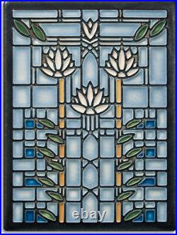 Frank Lloyd Wright Waterlilies (Light Blue) 6? ×8? Decorative Tile