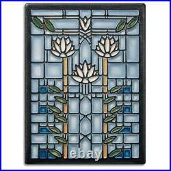 Frank Lloyd Wright Waterlilies Motawi Art Tile Decorative Ceramic Collectible