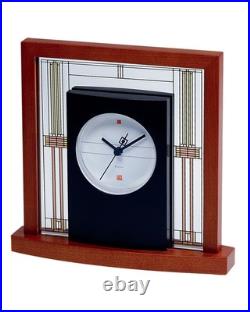 Frank Lloyd Wright Willits Table Clock by Bulova B7756 NIB