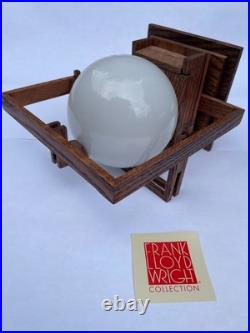Frank Lloyd Wright Wooden Wall Sconce (Never Been Used)