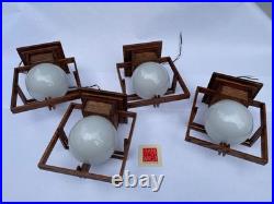 Frank Lloyd Wright Wooden Wall Sconce (Never Been Used)