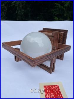Frank Lloyd Wright Wooden Wall Sconce (Never Been Used)