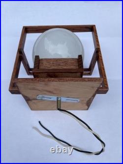 Frank Lloyd Wright Wooden Wall Sconce (Never Been Used)