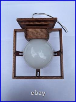 Frank Lloyd Wright Wooden Wall Sconce (Never Been Used)