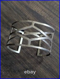 Frank Lloyd Wright X Andrea Panico PICO 925 Sterling Silver Architectural Bangle