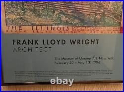 Frank Lloyd Wright architect Chicago project MOMA event poster