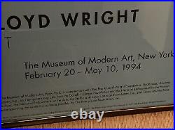 Frank Lloyd Wright architect Chicago project MOMA event poster