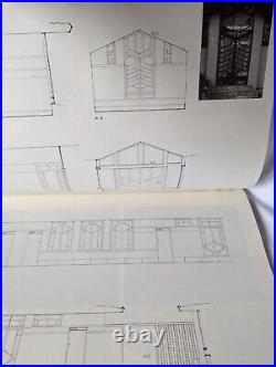 Frank Lloyd Wright architectural survey drawing of Jiyu Gakuen Endo arata