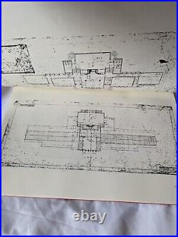 Frank Lloyd Wright architectural survey drawing of Jiyu Gakuen Endo arata