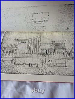 Frank Lloyd Wright architectural survey drawing of Jiyu Gakuen Endo arata