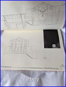 Frank Lloyd Wright architectural survey drawing of Jiyu Gakuen Endo arata