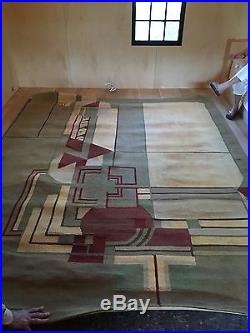 Frank Lloyd Wright carpet and desk