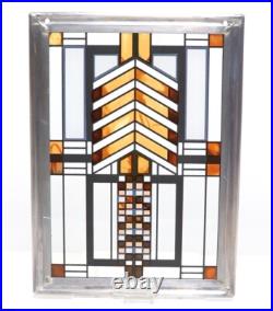 Frank Lloyd Wright collection Autumn Sumac Stained Art Glass by Glassmasters
