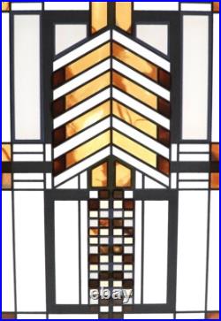 Frank Lloyd Wright collection Autumn Sumac Stained Art Glass by Glassmasters