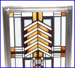 Frank Lloyd Wright collection Autumn Sumac Stained Art Glass by Glassmasters