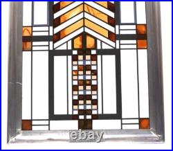 Frank Lloyd Wright collection Autumn Sumac Stained Art Glass by Glassmasters