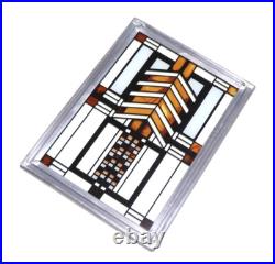 Frank Lloyd Wright collection Autumn Sumac Stained Art Glass by Glassmasters