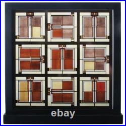 Frank Lloyd Wright collection Unity Temple Skylight Art Glass by YTC Summit
