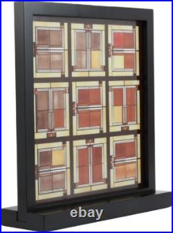 Frank Lloyd Wright collection Unity Temple Skylight Art Glass by YTC Summit