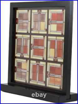 Frank Lloyd Wright collection Unity Temple Skylight Art Glass by YTC Summit